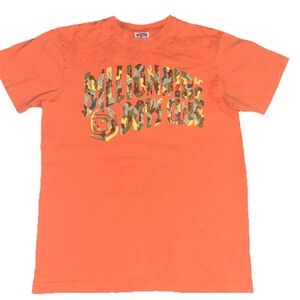 Billionaire Boys Club Orange Tee with Camo Logo men’s Medium